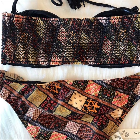 🔥Tigerlily 2 Piece Boho Bandeau SwimSuit Set NWT - Picture 7 of 8